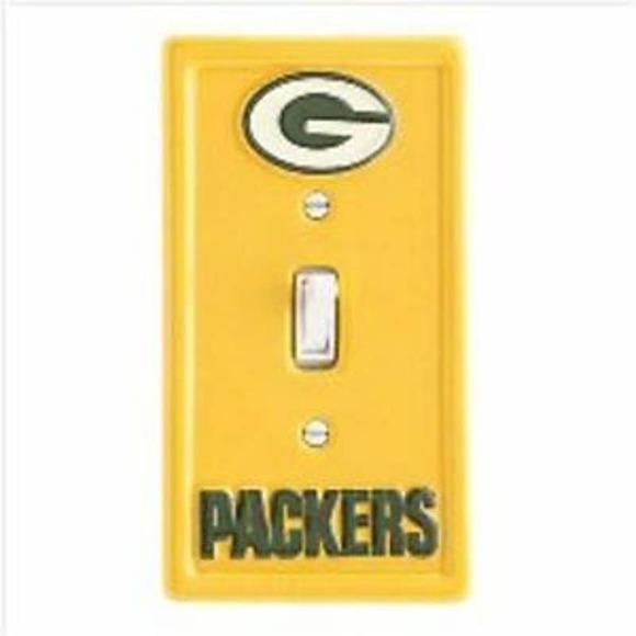 NFL Green Bay Packers Ceramic Light Switch Plate Cover - Picture 1 of 2